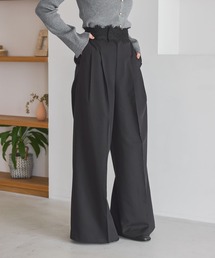 mysty woman | ウエストレース2タックパンツ 1095939(スラックス)