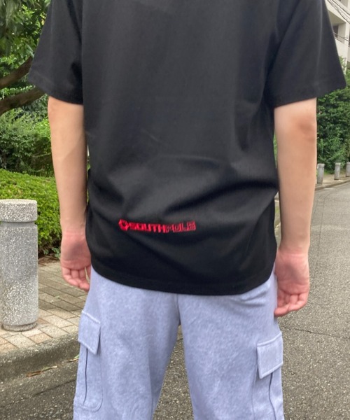 ｔｏｌｅｎｅ（トレネ）の「ワンポイントロゴ クルーネックTシャツ（Tシャツ/カットソー・メンズ・ホワイト/ブラック・3XL/2XL/XL/L）」の11枚目の写真