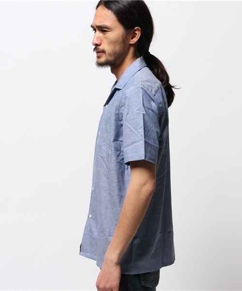 URBAN RESEARCH（アーバンリサーチ）の「UR TAILOR カポックシャンブレーイタリアンS/S（シャツ/ブラウス・メンズ・イエロー/レッド/ブルー・LARGE/MEDIUM）」の4枚目の写真