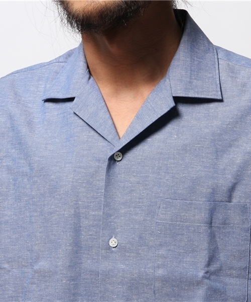 URBAN RESEARCH（アーバンリサーチ）の「UR TAILOR カポックシャンブレーイタリアンS/S（シャツ/ブラウス・メンズ・イエロー/レッド/ブルー・LARGE/MEDIUM）」の6枚目の写真