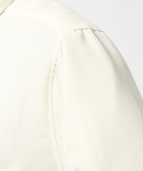 HARE(ハレ)の「モダールシャツ8分袖(HARE)(シャツ/ブラウス・メンズ・グリーン/オフホワイト/ブラック・LARGE/SMALL/MEDIUM)」の12枚目の写真