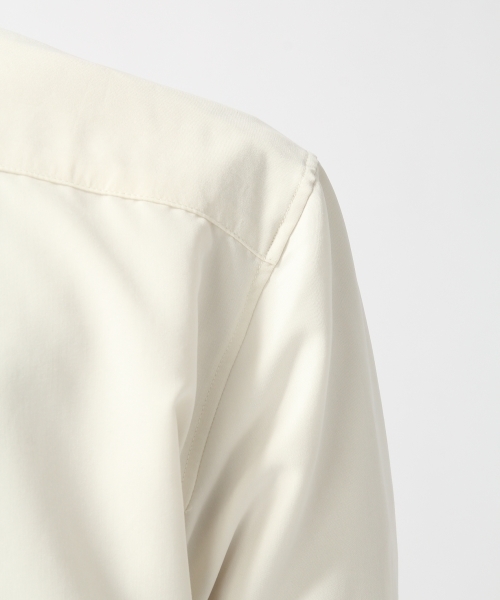 HARE(ハレ)の「モダールシャツ8分袖(HARE)(シャツ/ブラウス・メンズ・グリーン/オフホワイト/ブラック・LARGE/SMALL/MEDIUM)」の10枚目の写真