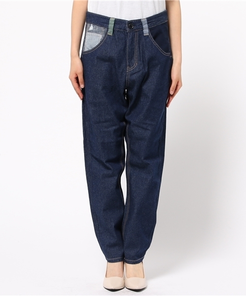 POU DOU DOU(プードゥドゥ)の「コットンサージチューリップと鳥裏プリントパンツ(その他パンツ・レディース・オフホワイト/ミント/インディゴブルー/ピンクベージュ・3/2)」の10枚目の写真