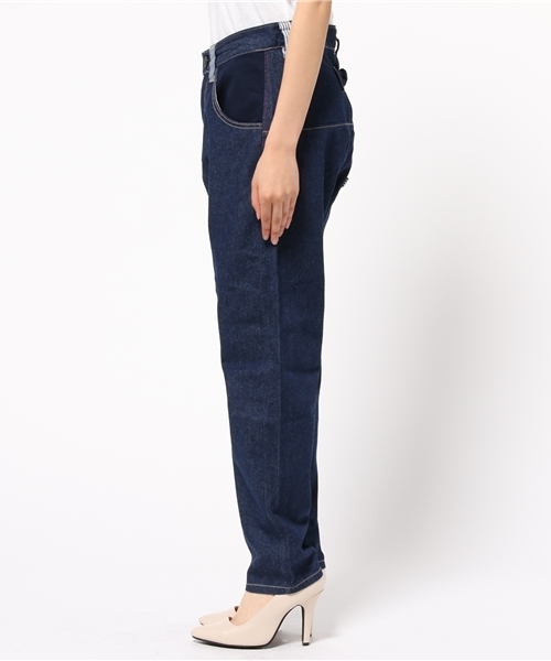 POU DOU DOU(プードゥドゥ)の「コットンサージチューリップと鳥裏プリントパンツ(その他パンツ・レディース・オフホワイト/ミント/インディゴブルー/ピンクベージュ・3/2)」の11枚目の写真