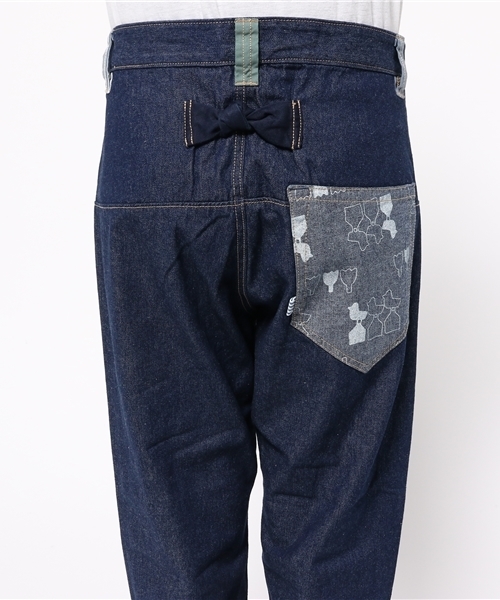 POU DOU DOU(プードゥドゥ)の「コットンサージチューリップと鳥裏プリントパンツ(その他パンツ・レディース・オフホワイト/ミント/インディゴブルー/ピンクベージュ・3/2)」の14枚目の写真