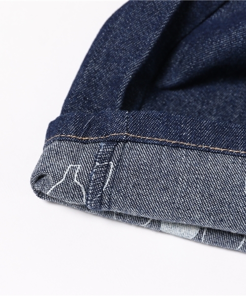 POU DOU DOU(プードゥドゥ)の「コットンサージチューリップと鳥裏プリントパンツ(その他パンツ・レディース・オフホワイト/ミント/インディゴブルー/ピンクベージュ・3/2)」の7枚目の写真