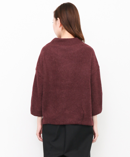 KBF（ケイビーエフ）の「KBF ハイネックソフトカットソー（Tシャツ/カットソー・レディース・ボルドー/チャコールグレー/グレー/イエロー・ONE）」の7枚目の写真