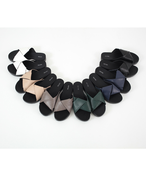 titivate（ティティベイト）の「ｸﾛｽ結びﾌﾗｯﾄｻﾝﾀﾞﾙ（サンダル・レディース・グレー/ホワイト/グリーン/ブラック/ベージュ/ネイビー・LL/L/M/S）」の20枚目の写真