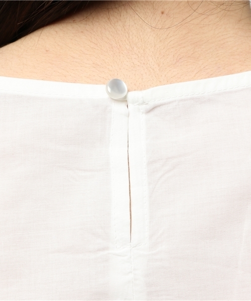 MERLOT(メルロー)の「コットンレースフレアスリーブブラウス587-4527(シャツ/ブラウス・レディース・ベージュ/オレンジ/ホワイト・FREE)」の10枚目の写真