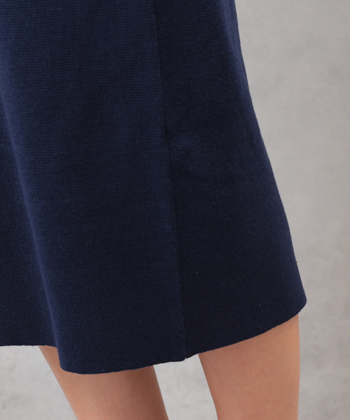 COLONY 2139（コロニートゥーワンスリーナイン）の「28/2強撚C/AC12GG1PLYミラノリブタイトスカート（スカート・レディース・ピンクベージュ/オフホワイト/ネイビー・FREE）」の13枚目の写真