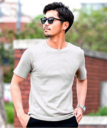 CavariA | 『CavariA/キャバリア』サーマル無地半袖Tシャツ【3ネックタイプから選べる】(Tシャツ/カットソー)