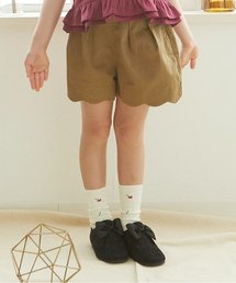 apres les cours | スカラップキュロットパンツ ショート丈(その他パンツ)