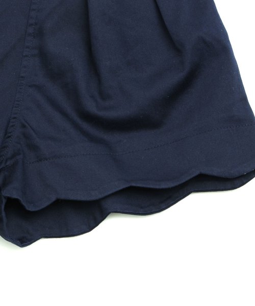 apres les cours（アプレレクール）の「スカラップキュロットパンツ ショート丈（その他パンツ・キッズ・カーキ/レッド/ネイビー/ベージュ・140/80/90/100/130/110/120）」の5枚目の写真