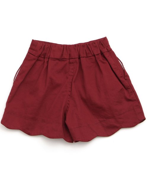 apres les cours（アプレレクール）の「スカラップキュロットパンツ ショート丈（その他パンツ・キッズ・カーキ/レッド/ネイビー/ベージュ・140/80/90/100/130/110/120）」の6枚目の写真