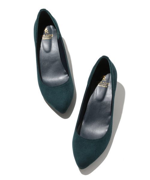 ROPE' PICNIC（ロペピクニック）の「【WEB.一部店舗限定35,40サイズ】ポインテッドトゥプレーンパンプス（パンプス・レディース・グレー/ネイビー/ピンク系その他2/ブラック/ワイン/グリーン系その他/キャメル・40/35/39/38/36/37）」の4枚目の写真