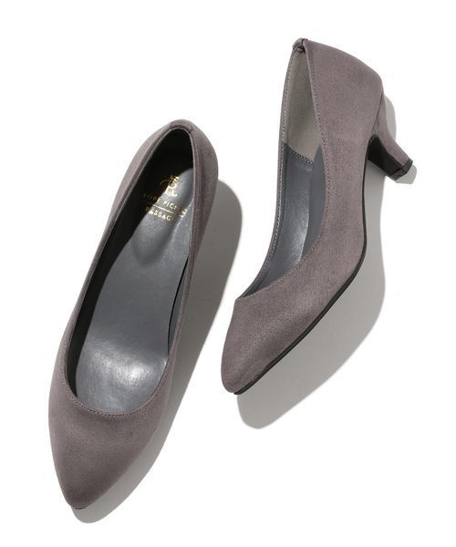 ROPE' PICNIC（ロペピクニック）の「【WEB.一部店舗限定35,40サイズ】ポインテッドトゥプレーンパンプス（パンプス・レディース・グレー/ネイビー/ピンク系その他2/ブラック/ワイン/グリーン系その他/キャメル・40/35/39/38/36/37）」の3枚目の写真