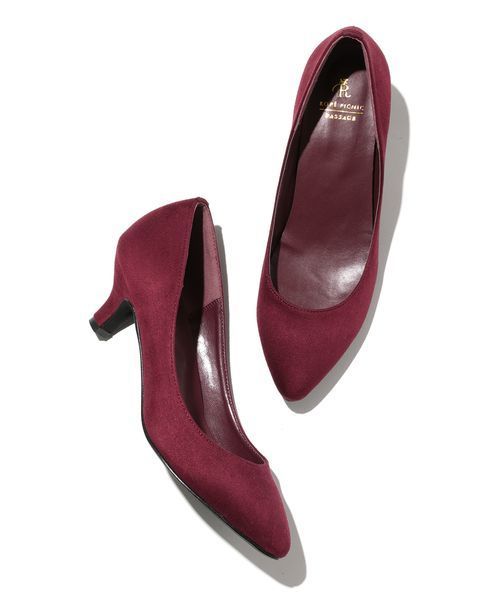 ROPE' PICNIC（ロペピクニック）の「【WEB.一部店舗限定35,40サイズ】ポインテッドトゥプレーンパンプス（パンプス・レディース・グレー/ネイビー/ピンク系その他2/ブラック/ワイン/グリーン系その他/キャメル・40/35/39/38/36/37）」の7枚目の写真