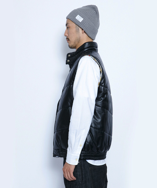 XLARGE(エクストララージ)の「LEATHER PUFF VEST(ベスト・メンズ・ブラック/レッド・SMALL/MEDIUM/LARGE/X-LARGE)」の5枚目の写真