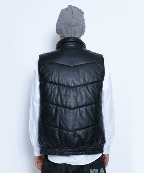 XLARGE(エクストララージ)の「LEATHER PUFF VEST(ベスト・メンズ・ブラック/レッド・SMALL/MEDIUM/LARGE/X-LARGE)」の6枚目の写真