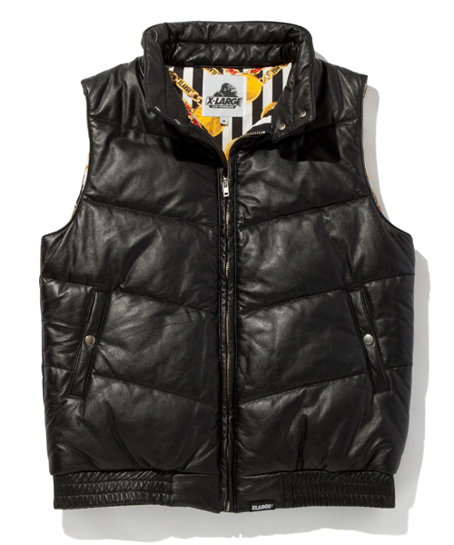 XLARGE(エクストララージ)の「LEATHER PUFF VEST(ベスト・メンズ・ブラック/レッド・SMALL/MEDIUM/LARGE/X-LARGE)」の7枚目の写真