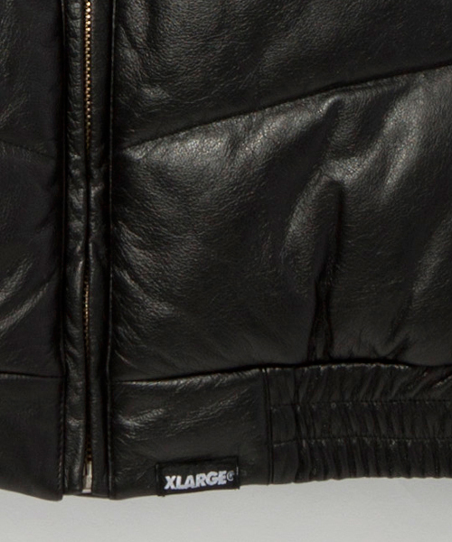 XLARGE(エクストララージ)の「LEATHER PUFF VEST(ベスト・メンズ・ブラック/レッド・SMALL/MEDIUM/LARGE/X-LARGE)」の9枚目の写真