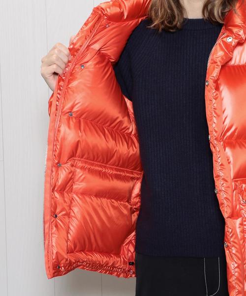 H　BEAUTY&YOUTH UNITED ARROWS（エイチビューティーアンドユースユナイテッドアローズ）の「＜H＞NYLON HIGH PRESS SHINY DOWN/ﾀﾞｳﾝｼﾞｬｹｯﾄ（ダウンジャケット/コート・メンズ・オレンジ/ネイビー・LARGE/MEDIUM/SMALL）」の12枚目の写真