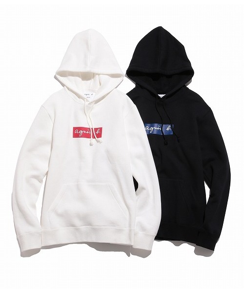 agnes b.（アニエスベー）の「SWEAT PARKA (BOX LOGO)（パーカー・メンズ・ホワイト/ブラック・X-LARGE/M/L）」の11枚目の写真