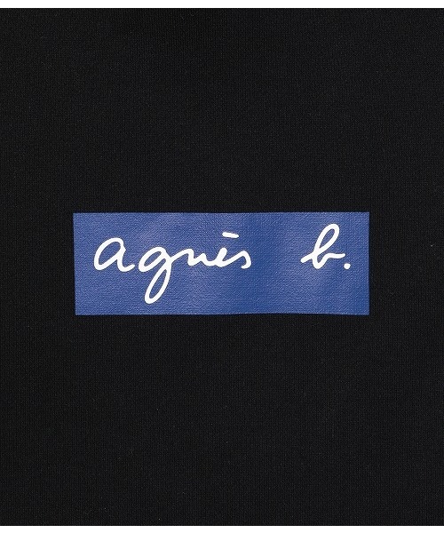 agnes b.（アニエスベー）の「SWEAT PARKA (BOX LOGO)（パーカー・メンズ・ホワイト/ブラック・X-LARGE/M/L）」の4枚目の写真