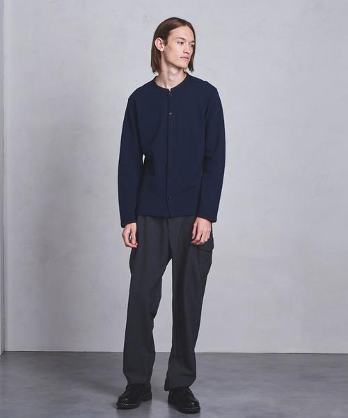 tsuki.s（ツキドットエス）の「＜tsuki.s（ツキドットエス）＞ キリカエ ヘンリー LS（カーディガン/ボレロ・メンズ・ブラック/ネイビー・SMALL/LARGE/MEDIUM）」の15枚目の写真