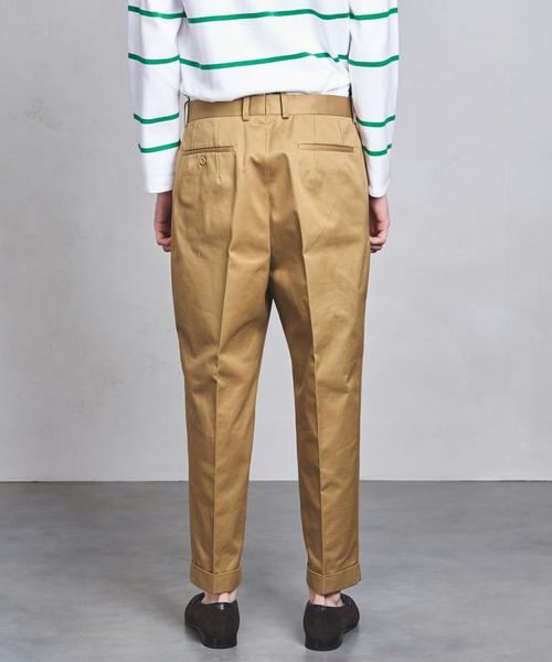 SCYE BASICS(サイベーシックス)の「<SCYE BASICS(サイベーシックス)> 2P TAPERECHINO(チノパンツ・メンズ・ダークグレー/ベージュ・36/38/40)」の14枚目の写真