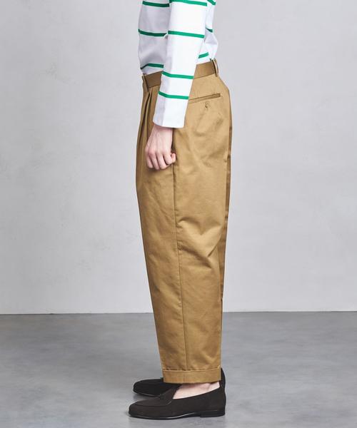 SCYE BASICS(サイベーシックス)の「<SCYE BASICS(サイベーシックス)> 2P TAPERECHINO(チノパンツ・メンズ・ダークグレー/ベージュ・36/38/40)」の15枚目の写真