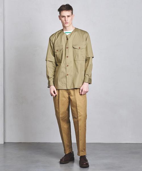 SCYE BASICS(サイベーシックス)の「<SCYE BASICS(サイベーシックス)> 2P TAPERECHINO(チノパンツ・メンズ・ダークグレー/ベージュ・36/38/40)」の8枚目の写真