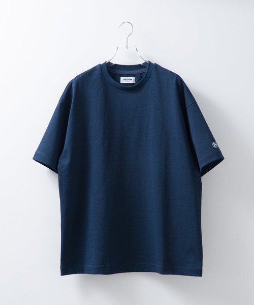FACTOTUM（ファクトタム）の「【FACTOTUM】オーバーサイズハーフスリーブTシャツ（Tシャツ/カットソー・メンズ・ホワイト/ブラック/ネイビー・44/46/48）」の3枚目の写真