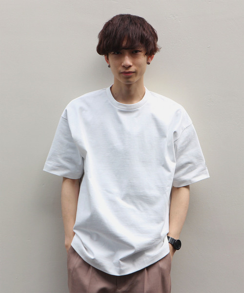 FACTOTUM（ファクトタム）の「【FACTOTUM】オーバーサイズハーフスリーブTシャツ（Tシャツ/カットソー・メンズ・ホワイト/ブラック/ネイビー・44/46/48）」の14枚目の写真