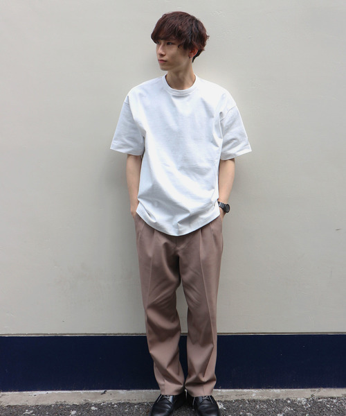 FACTOTUM（ファクトタム）の「【FACTOTUM】オーバーサイズハーフスリーブTシャツ（Tシャツ/カットソー・メンズ・ホワイト/ブラック/ネイビー・44/46/48）」の12枚目の写真