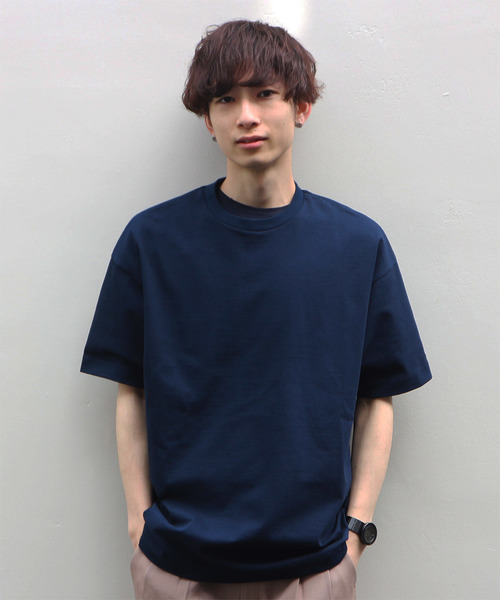 FACTOTUM（ファクトタム）の「【FACTOTUM】オーバーサイズハーフスリーブTシャツ（Tシャツ/カットソー・メンズ・ホワイト/ブラック/ネイビー・44/46/48）」の13枚目の写真