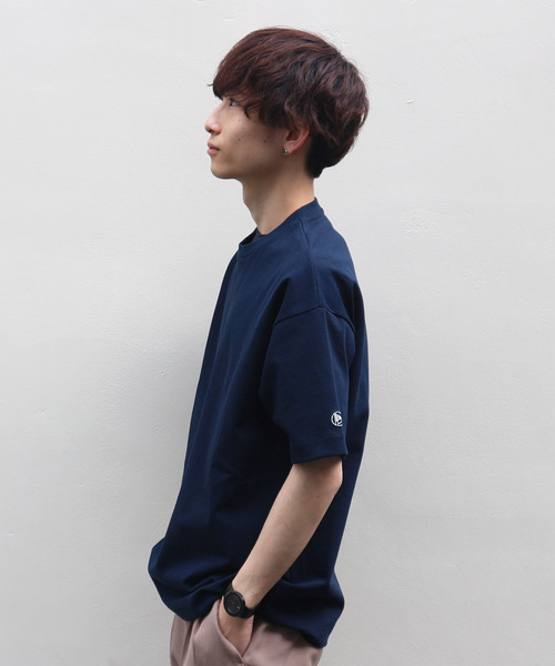 FACTOTUM（ファクトタム）の「【FACTOTUM】オーバーサイズハーフスリーブTシャツ（Tシャツ/カットソー・メンズ・ホワイト/ブラック/ネイビー・44/46/48）」の11枚目の写真