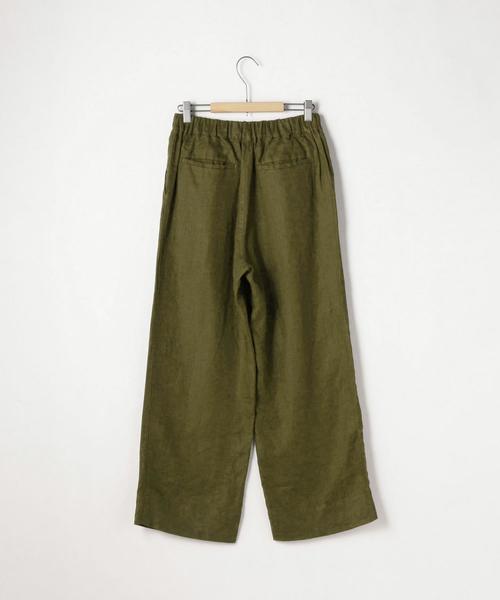 coen（コーエン）の「フレンチリネンツイルパンツⅠ(XL⇒WEB限定)（その他パンツ・レディース・ベージュ/カーキ/ネイビー・SMALL/MEDIUM/X-LARGE/LARGE）」の5枚目の写真