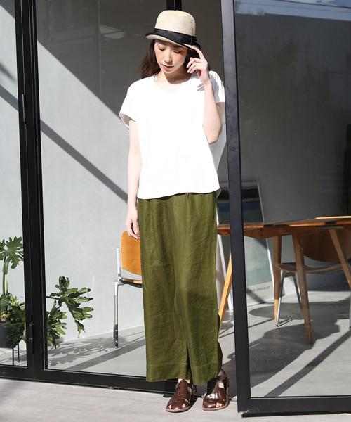 coen（コーエン）の「フレンチリネンツイルパンツⅠ(XL⇒WEB限定)（その他パンツ・レディース・ベージュ/カーキ/ネイビー・SMALL/MEDIUM/X-LARGE/LARGE）」の20枚目の写真