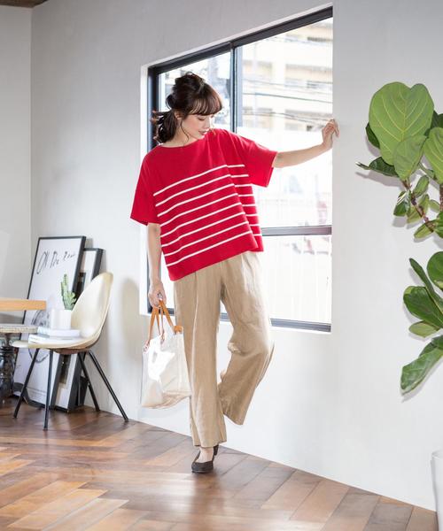 coen（コーエン）の「フレンチリネンツイルパンツⅠ(XL⇒WEB限定)（その他パンツ・レディース・ベージュ/カーキ/ネイビー・SMALL/MEDIUM/X-LARGE/LARGE）」の12枚目の写真