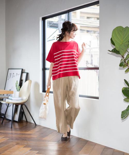 coen（コーエン）の「フレンチリネンツイルパンツⅠ(XL⇒WEB限定)（その他パンツ・レディース・ベージュ/カーキ/ネイビー・SMALL/MEDIUM/X-LARGE/LARGE）」の15枚目の写真