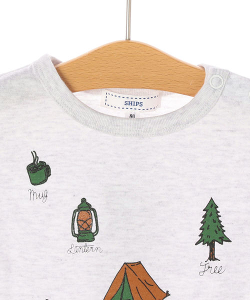 SHIPS（シップス）の「SHIPS KIDS:クライミング プリント TEE(80～90cm)（Tシャツ/カットソー・キッズ・グレー/ブルー・80/90）」の4枚目の写真