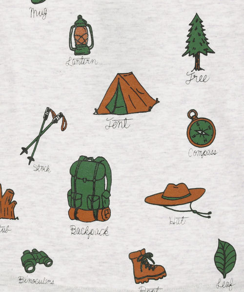 SHIPS（シップス）の「SHIPS KIDS:クライミング プリント TEE(80～90cm)（Tシャツ/カットソー・キッズ・グレー/ブルー・80/90）」の9枚目の写真