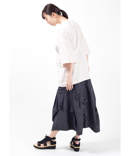 mercibeaucoup,（メルシーボークー）の「Ｂ：かるツイル（Ｓ）（スカート・レディース・ブラック/カーキ/ブルー・01）」の15枚目の写真