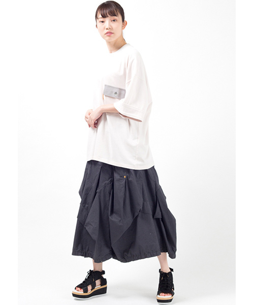 mercibeaucoup,（メルシーボークー）の「Ｂ：かるツイル（Ｓ）（スカート・レディース・ブラック/カーキ/ブルー・01）」の16枚目の写真