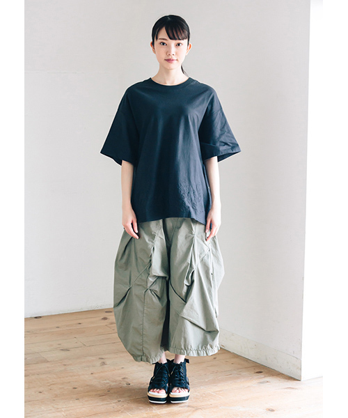 mercibeaucoup,（メルシーボークー）の「Ｂ：かるツイル（Ｓ）（スカート・レディース・ブラック/カーキ/ブルー・01）」の19枚目の写真