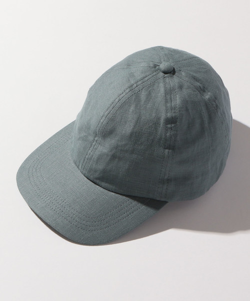 BEAUTY&YOUTH UNITED ARROWS（ビューティーアンドユースユナイテッドアローズ）の「BY リネン ベースボール キャップ ◆（キャップ・メンズ・ブラック/ベージュ/ネイビー/ケリー・FREE）」の3枚目の写真