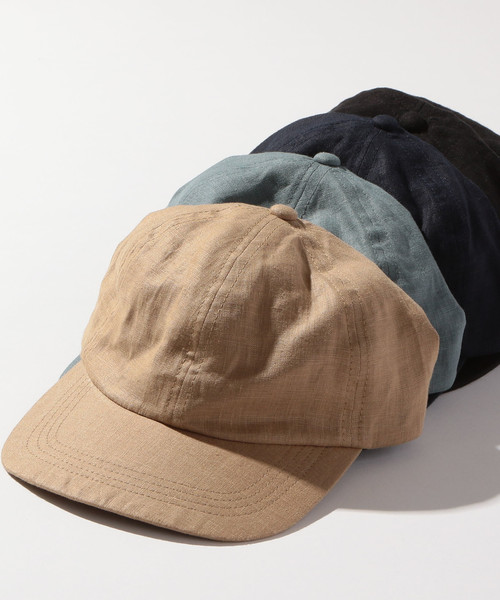 BEAUTY&YOUTH UNITED ARROWS（ビューティーアンドユースユナイテッドアローズ）の「BY リネン ベースボール キャップ ◆（キャップ・メンズ・ブラック/ベージュ/ネイビー/ケリー・FREE）」の6枚目の写真