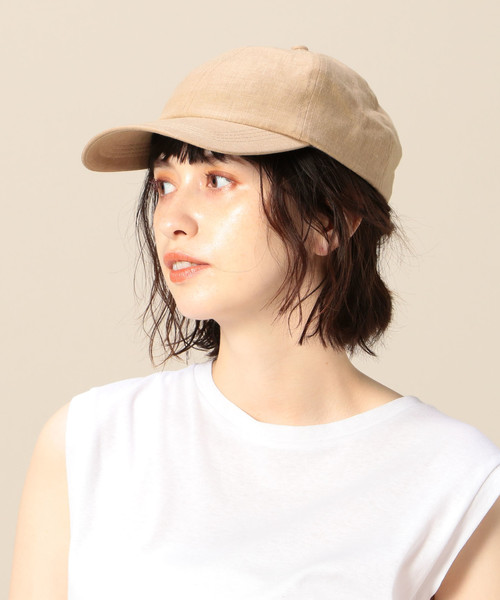 BEAUTY&YOUTH UNITED ARROWS（ビューティーアンドユースユナイテッドアローズ）の「BY リネン ベースボール キャップ ◆（キャップ・メンズ・ブラック/ベージュ/ネイビー/ケリー・FREE）」の10枚目の写真