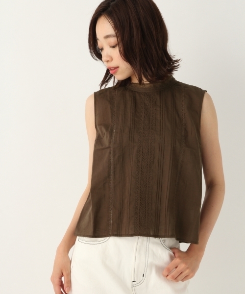 A part by（アパートバイ）の「CハシゴレースNSブラウス 796023（シャツ/ブラウス・レディース・ホワイト/ブラック/ブラウン・FREE）」の3枚目の写真